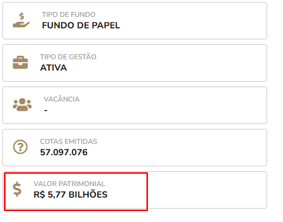 valor patrimonial - KNCR11 - escolher os melhores fundos imobiliários de papel